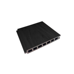 Assoalho em Madeira Plástica Preto com Encaixe 220 x 32 mm