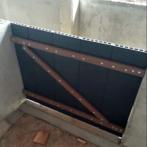 Assoalho madeira plastica portão para recintos curral